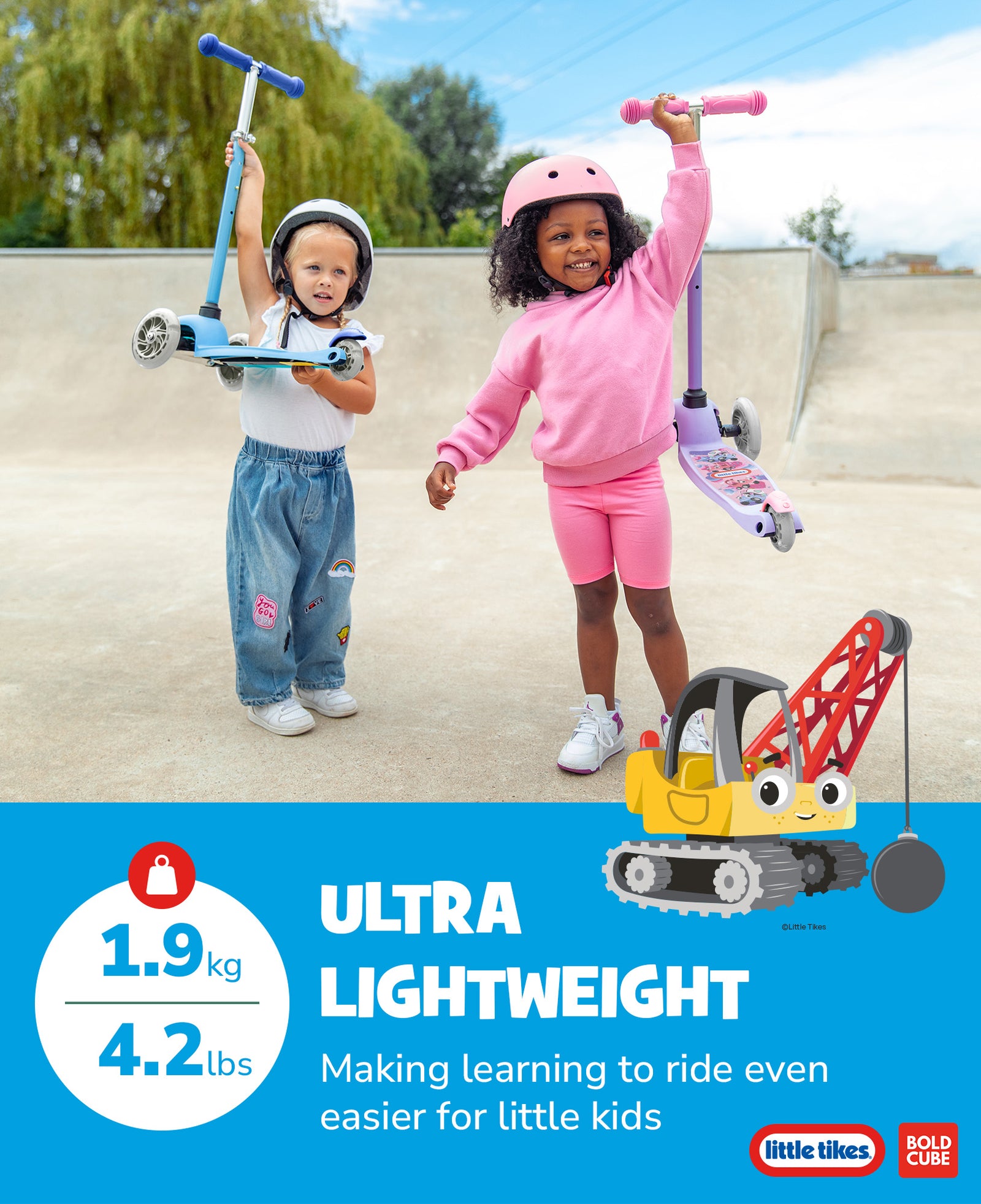 Little Tikes Kids 3 Wheel Scooter | Blue
