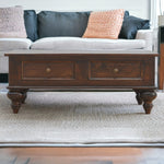 Turned 4 Drawer Coffee Table