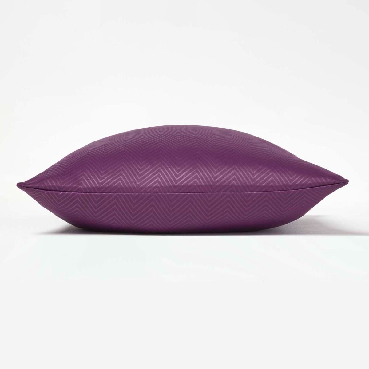Herringbone Chevron Cushion Cover | 45cm x 45cm | Aubergine