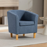 Millie Fabric Accent Chair | Light Blue