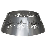 Christmas Tree Base Cover With Snowflake Patterns