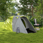2-3 Man Camping Tent With Living Area, 2000mm Waterproof | Yellow