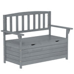 Outdoor Garden Storage Bench Patio Box All Weather Fir Wood