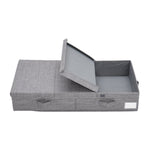 Under Bed Fabric Clothes Organizer With Lid Foldable Storage Box For Blankets