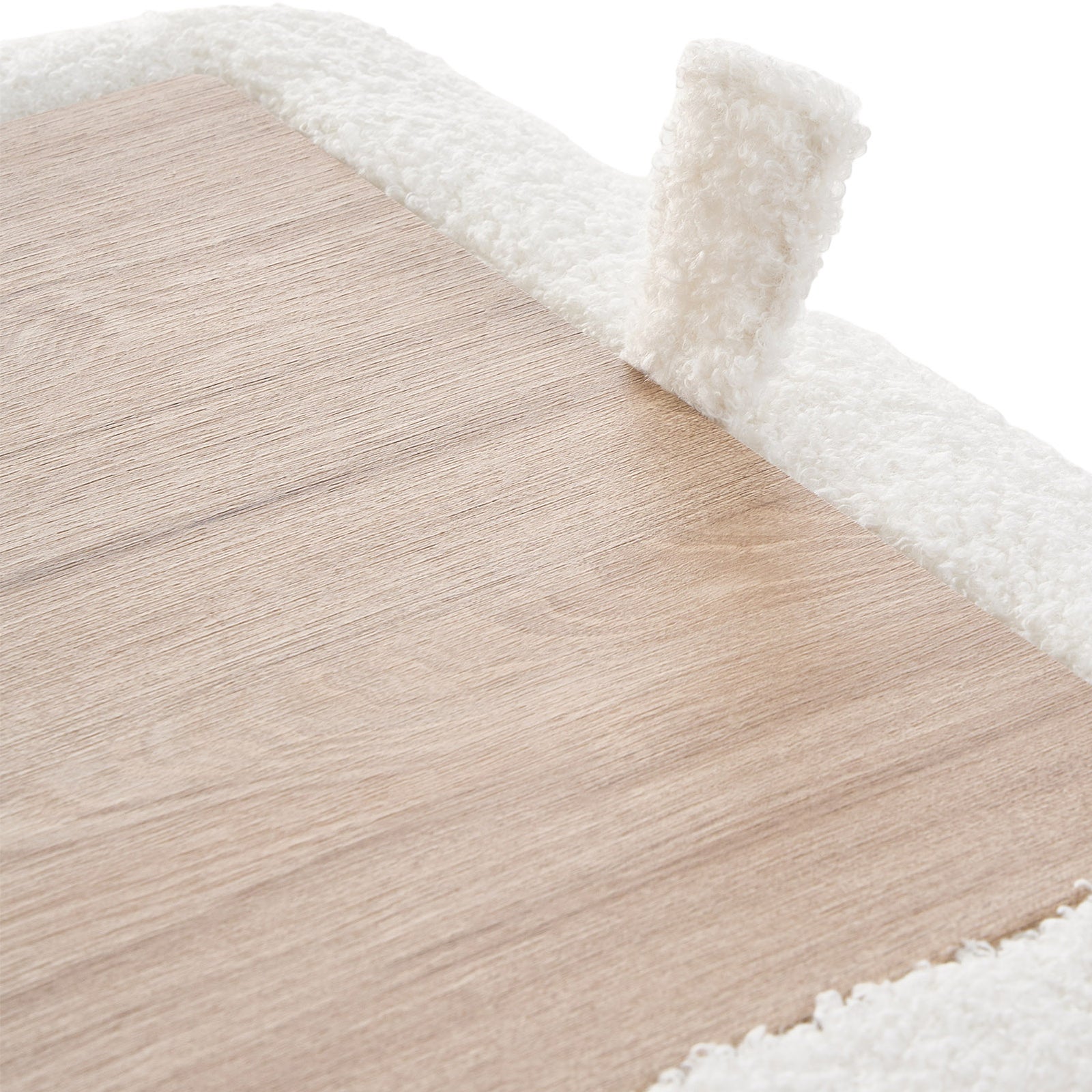 Modern Upholstered Footstool | White