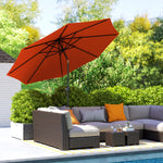 3(m) Patio Umbrella Outdoor Sunshade Canopy W/ Tilt & Crank