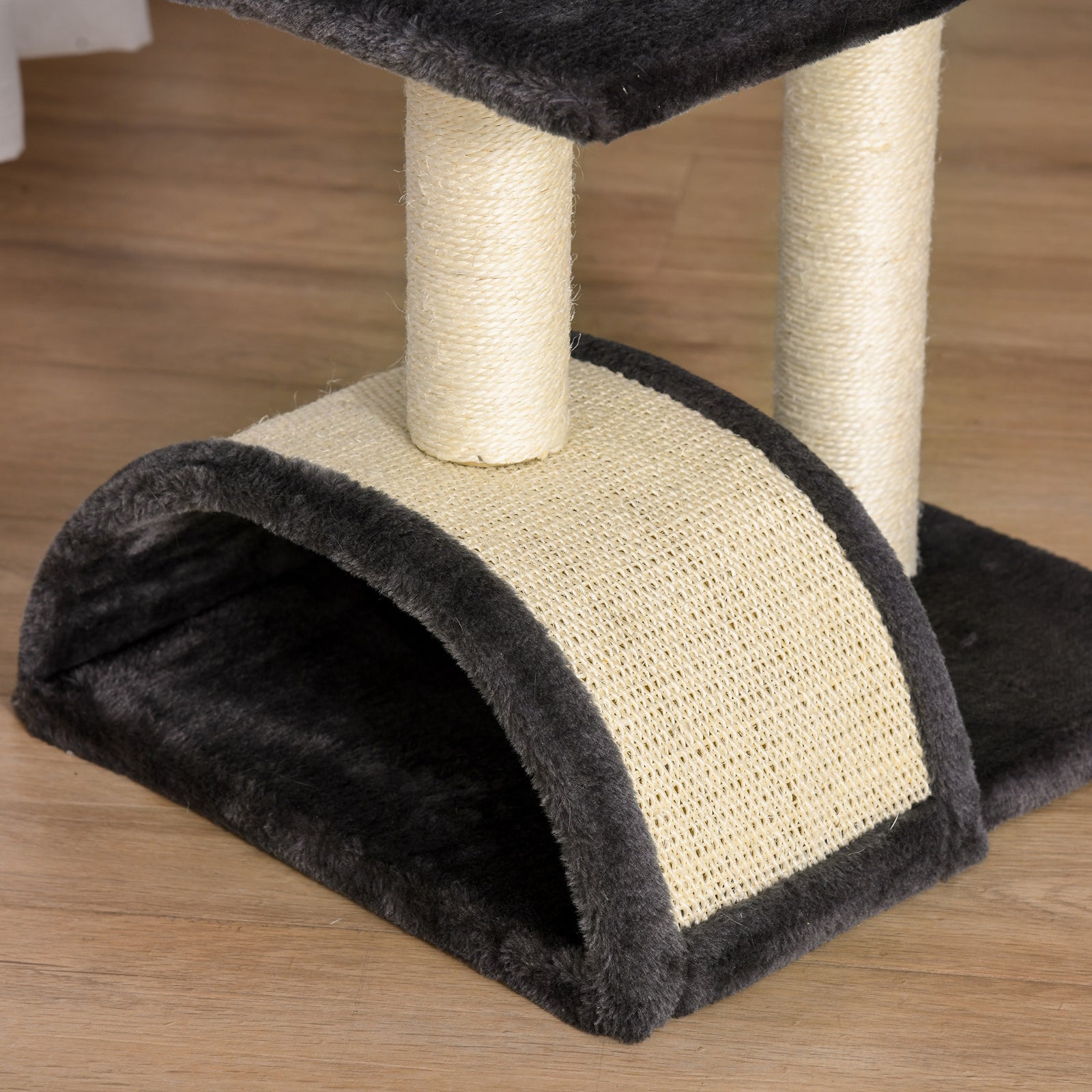 72cm Cat Tree Climbing Tower With Sisal Scratching Post | Black