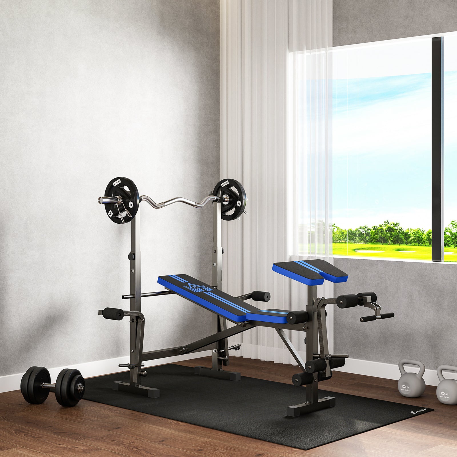 Adjustable Weight Bench W/ Leg Developer