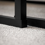 HOMCOM Coffee Tables Set Of 2, Nest Of Tables For Living Room, Dark Grey