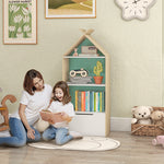 Kids Bookshelf With 3 Shelves, Drawer, Anti-tip Device, For Kids Room