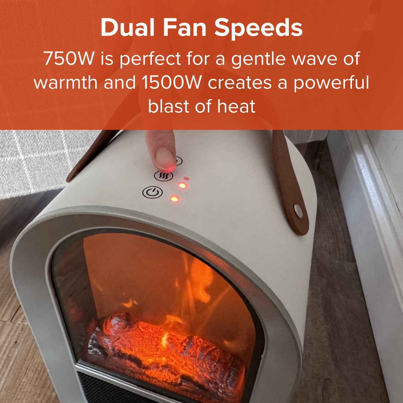 Glow Heat Electric Heater | Black