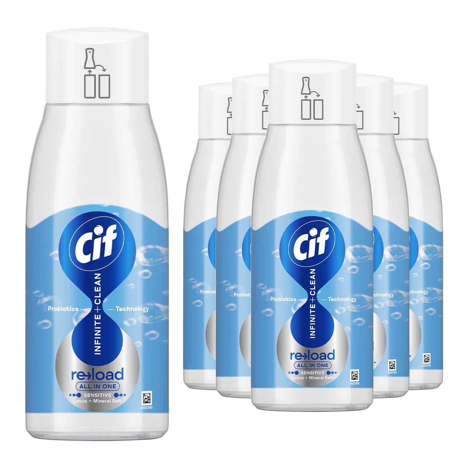 Infinite Clean All in One Cleaner Reload Lotus Mineral, 6 Pk of 590ml