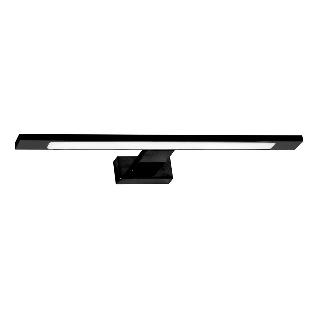 Shine Black Led 7w Wall Lamp Stylish Matt Black Light With Ip44 Rating Perfect For Mounting Above A Bathroom Mirror