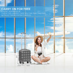 45x36x20cm Lightweight Underseat Cabin Carry On Suitcase - 100+ Airline Approved - Hard Shell Luggage - 4 Wheels - Bubble Design | Cabin | Anthracite