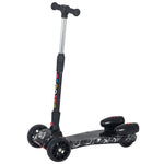 Child 3-wheel Scooter Light Music Water Spray Rechargeable 3-6 Yrs | Black