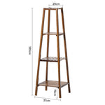 Vintage Tiered Indoor Plant Stand Solid Wood Display Shelf