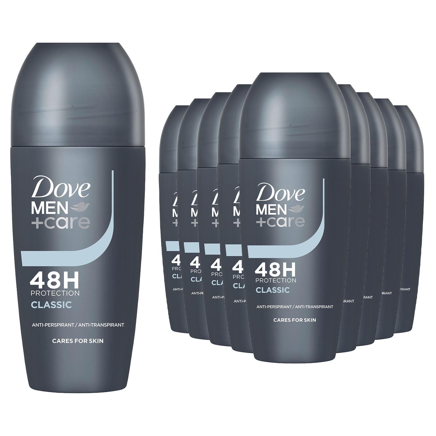 Men+care Roll On Classic Antiperspirant Deodorant 48h Protection, 12x50ml