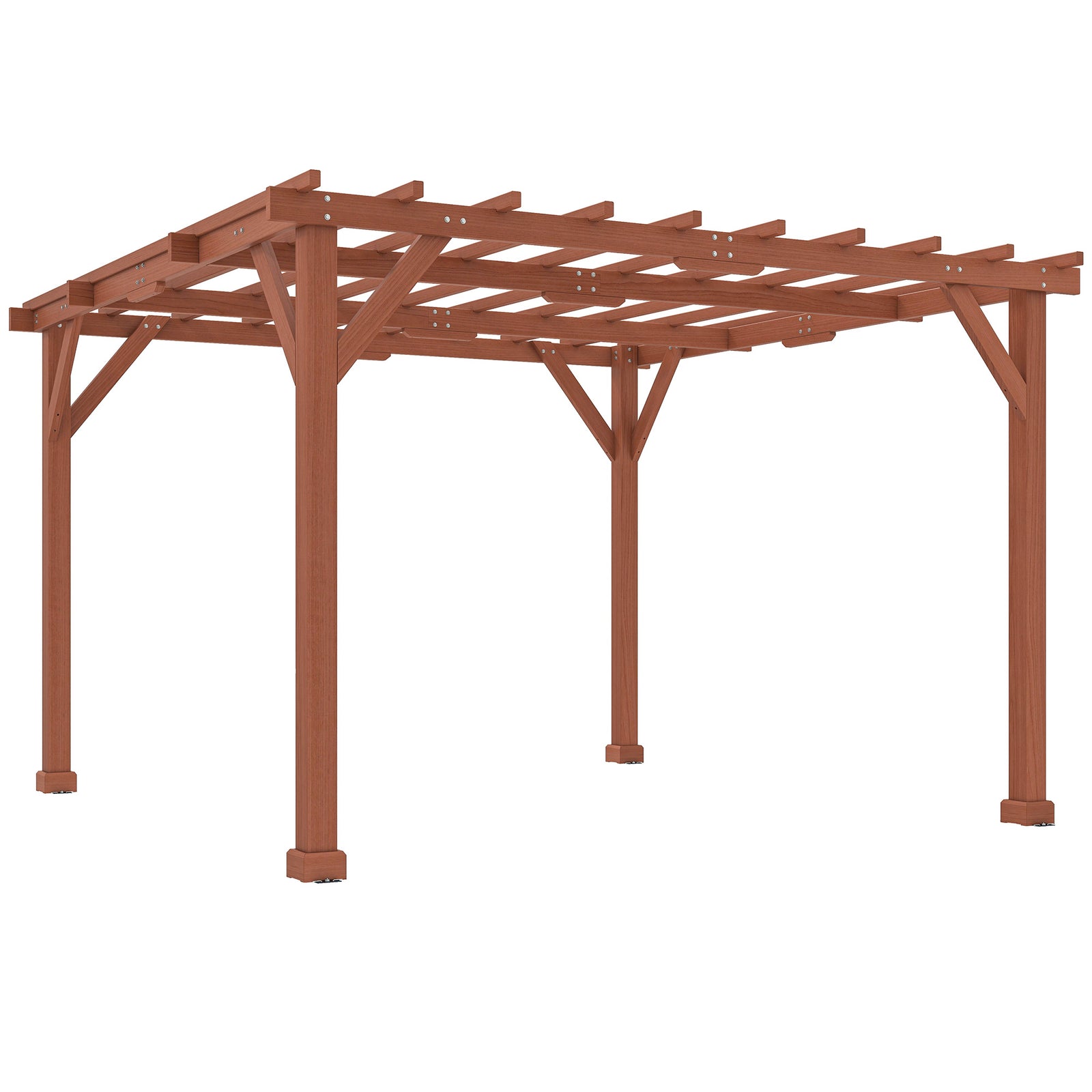 3.3x3.3m Wooden Pergola Kit