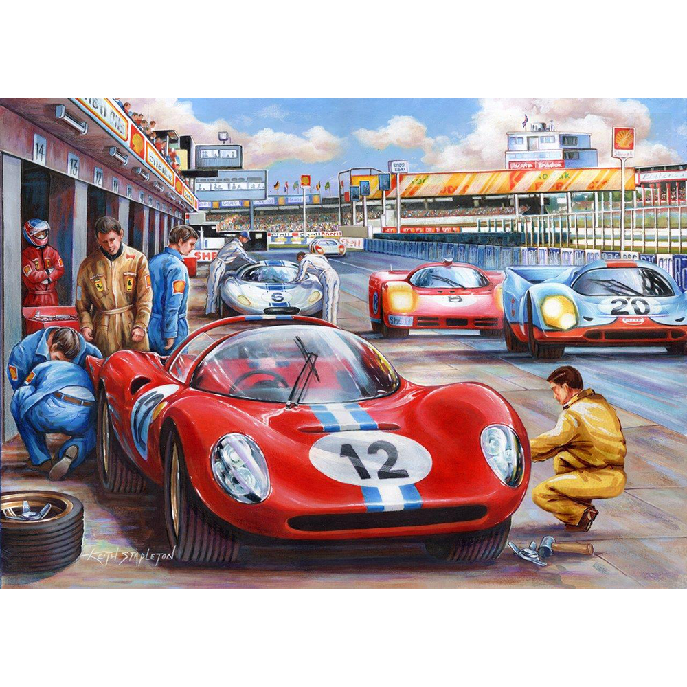 Pit Stop - 500 Piece Jigsaw Puzzle For Adults