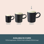 Cooks Professional Stoneware Tea Coffee Mugs 350ml