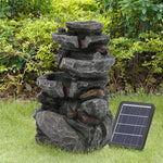 Outdoor Water Feature Fountain Decor With Lights
