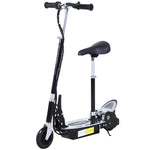 Foldable Powered Scooter With Adjustable Seat And Brake | Black
