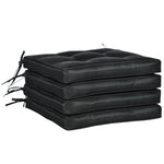 42 X 42cm Replacement Garden Seat Cushion Pad With Ties | Black
