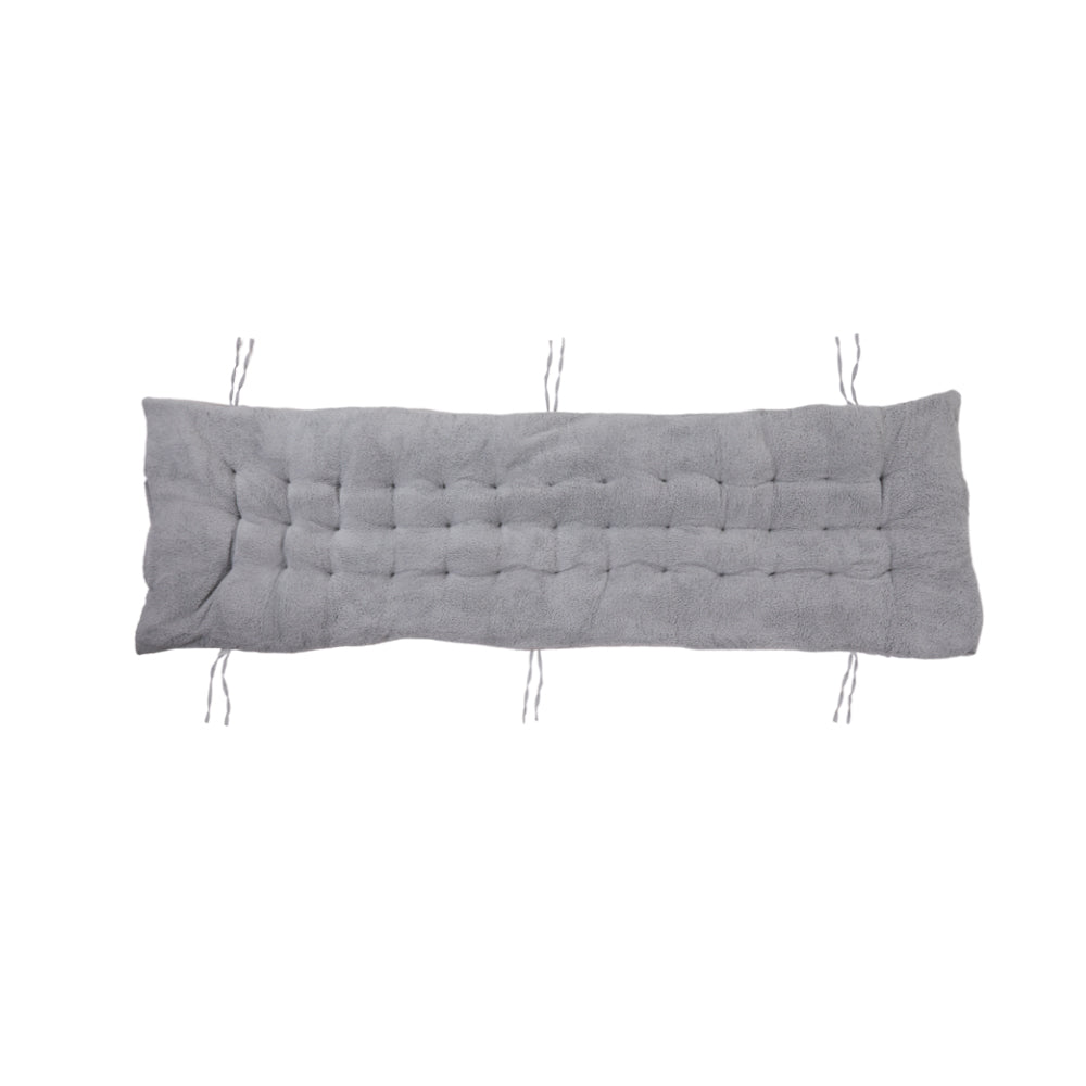 Thick Sherpa Fleece Lounger Cushion Soft Plush Recliner Chair Pad | Small | Grey