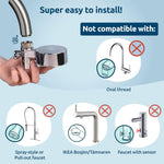 Ecopro Compact Chrome Tap Water Filter Starter Pack