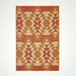 Luxury Outdoor Rug Waterproof Reversible For Garden Patio 100% Recycled, Orange Anya Aztec | 120cm x 180cm | Orange