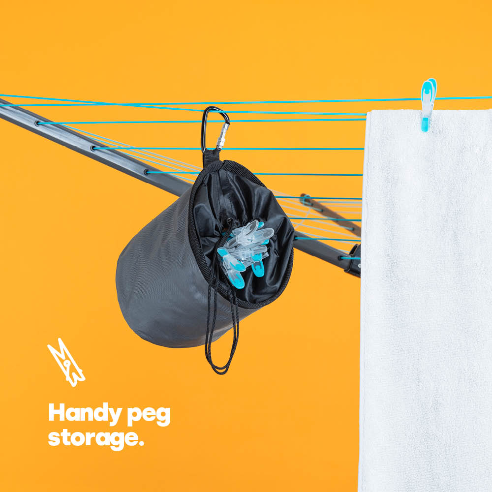 Heavy Duty Washing Line Peg Set With Storage Bag