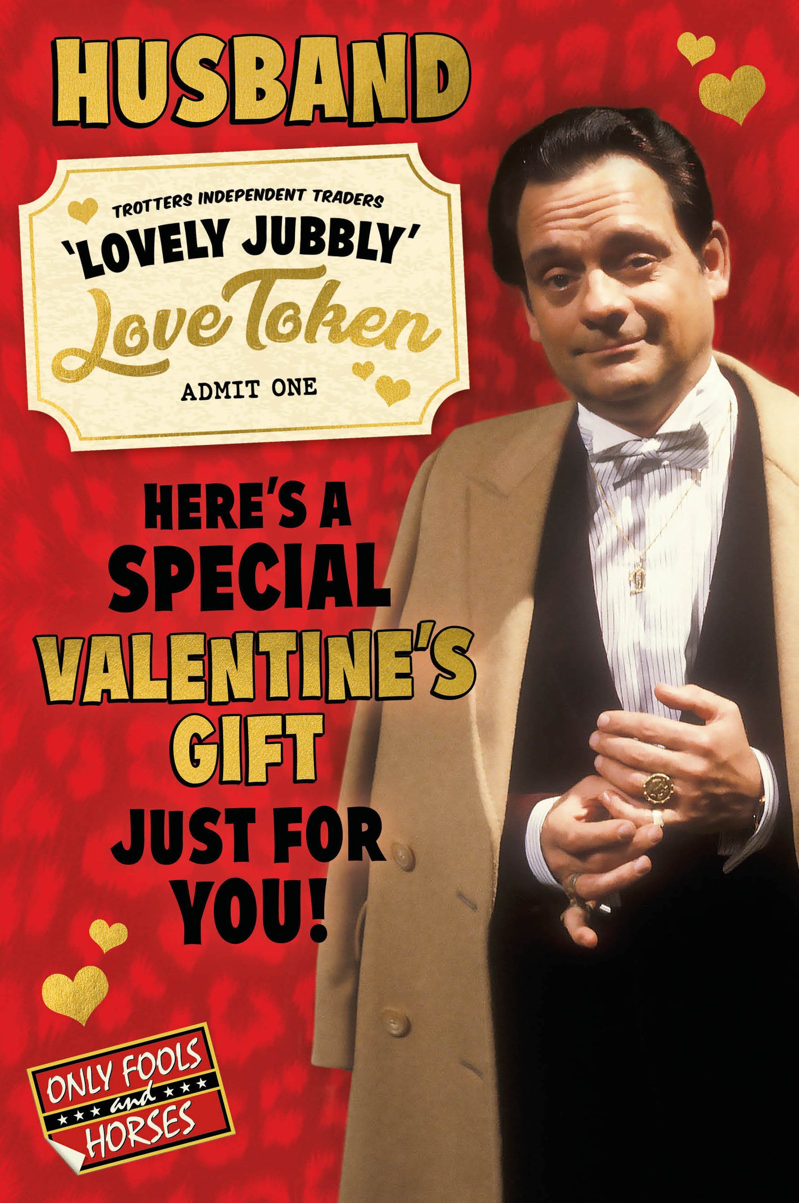 Lovely Jubbly Love Token' Valentine's Day Card Official Product