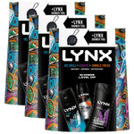 Shower Level Up Ice Chill, Excite,jungle Fresh Gift Set W/ Shower Tool, 3pk