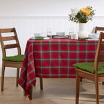 Red Prince Edward Tartan Christmas Tablecloth | 137 x 178cm | Red