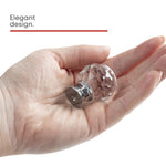 Fineway 10 Pack Crystal Drawer Handles Glass Knobs Cabinet Wardrobe Furniture