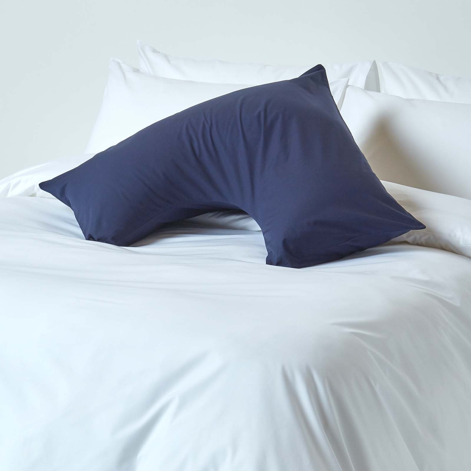 Egyptian Cotton V Shaped Pillowcase 200 Tc | V Shape | Navy Blue