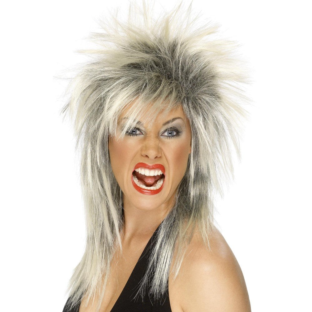Rock Diva Long Mullet Wig | Blonde