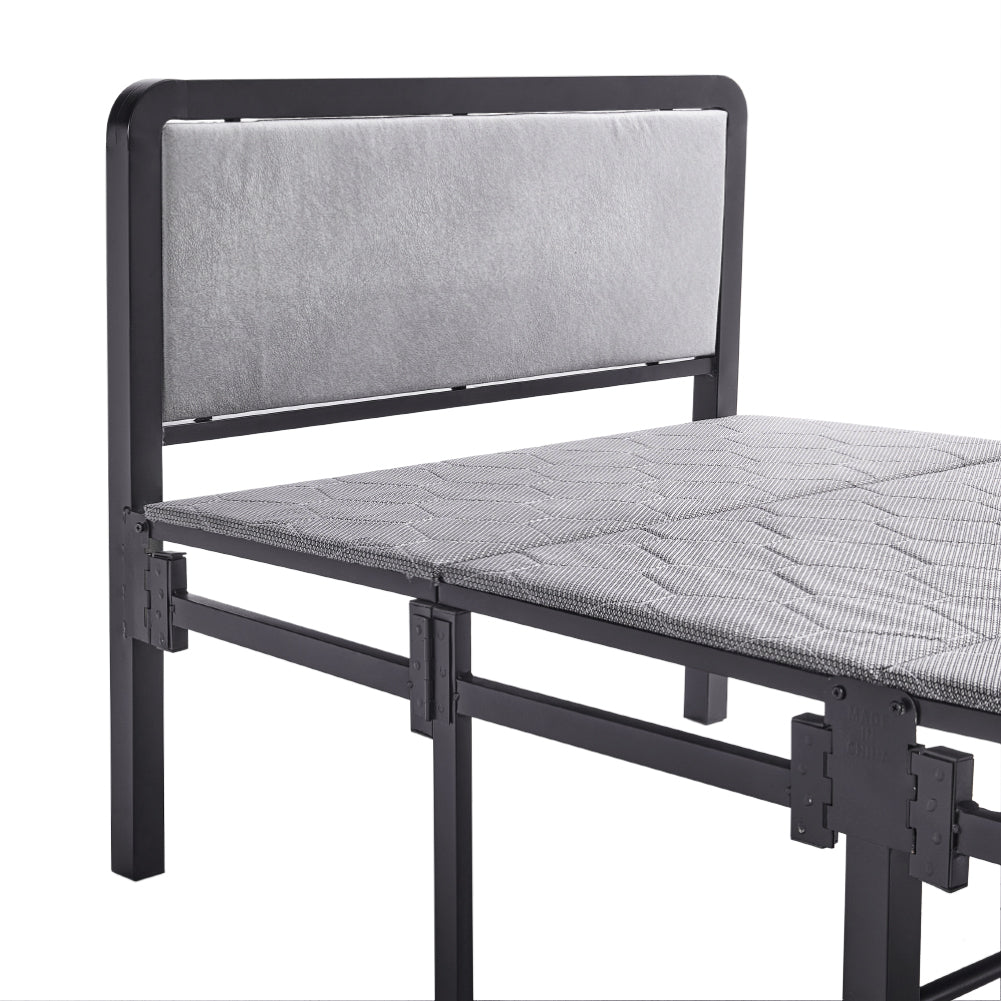 90*190cm Portable Folding Guest Bed With Mattress