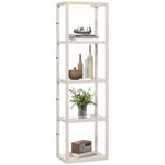 Led Floor Lamp With Glass Shelves, Dimmable Room Lamp | Oak