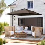 2.5x2.5m Offset Parasol, Cantilever Umbrella