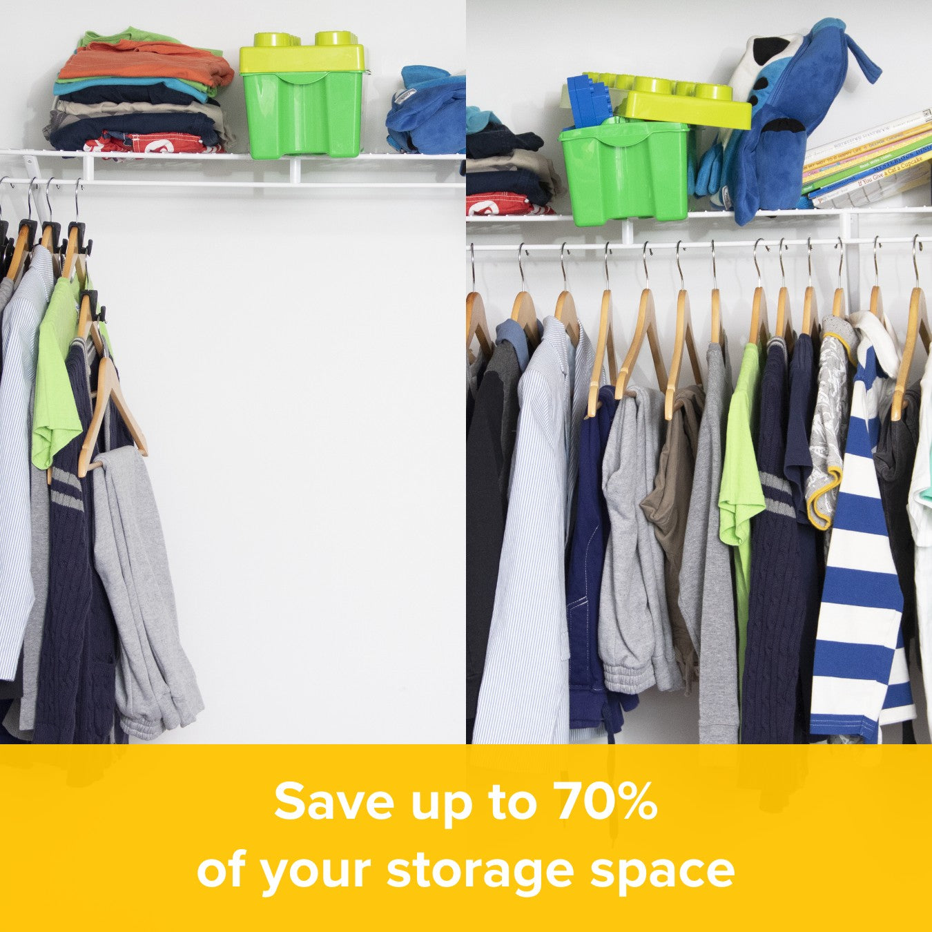 Space Triangles - Premium Hanger Hooks Triple Closet Space