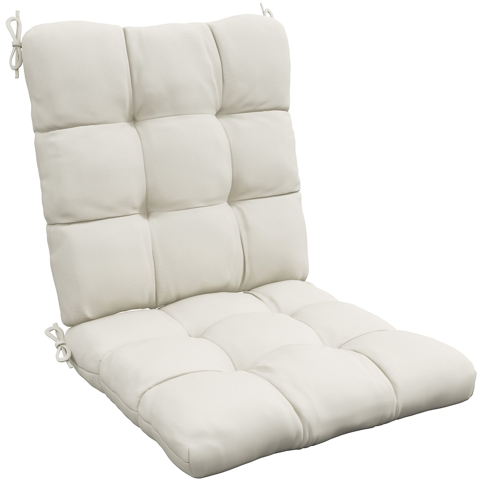 Garden Back Chair Cushion Patio Seat Cushion Pad Outdoor | Cream