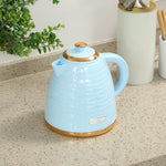 Electric Kettle, Swivel Blue Ripple | Blue