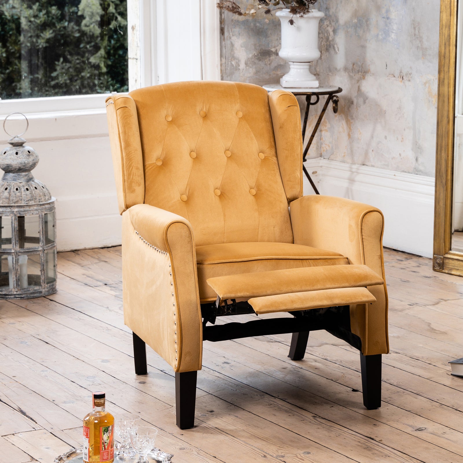 Annapoli Recliner Armchair | Yellow