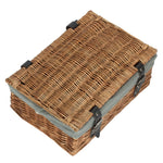 Wicker Double Steamed 35cm Empty Hamper Basket | Gray