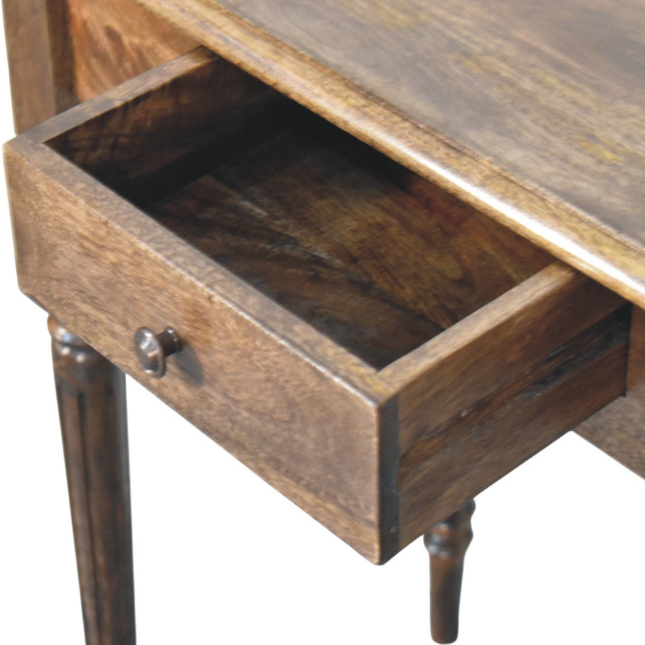 Heritage Turned-leg Desk, 1 Drawer, Brown | 1 | Brown