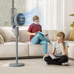 Pedestal Fan, Air Circulation Fan With Oscillating, Tilt | One Size | Grey