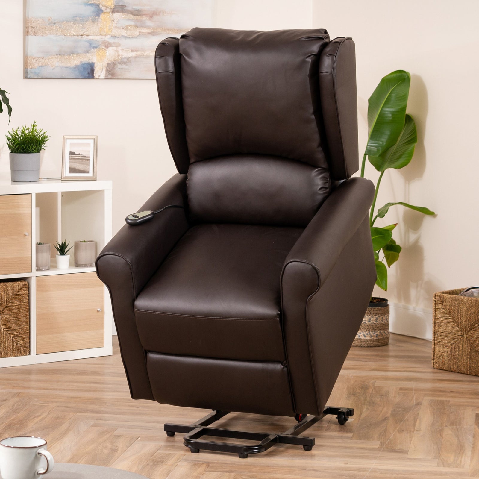 Corcoran Electric Riser Recliner With Massage And Heat | Brown