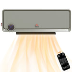 1000w/2000w Wall Downflow Heater 10-49 Degree Temperature | One Size | Gray
