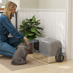 65l Xl Stainless Steel Litter Tray With Plasma Deodoriser System